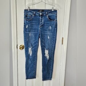 Monkey Ride Vintage Blue Jeans